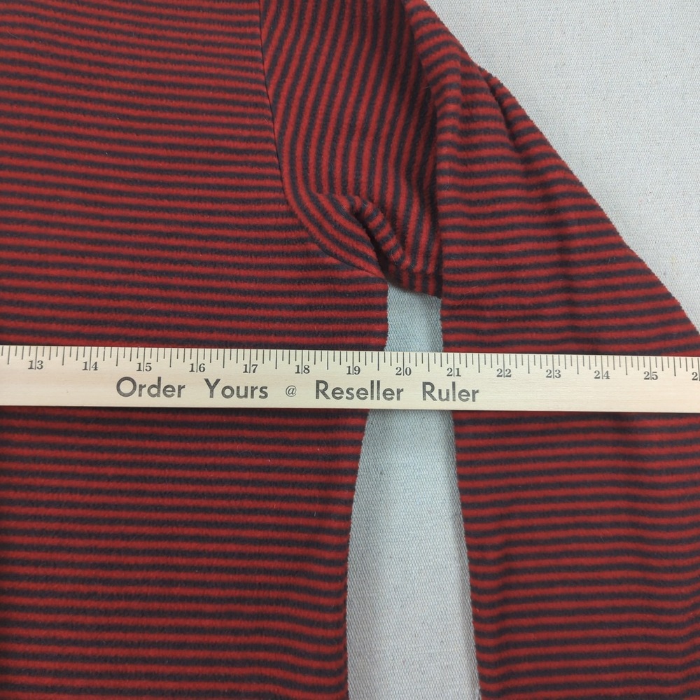 Vtg Patagonia Fleece Jacket Mens Small Red Striped Capilene 1/4 Zip Made in USA - Picture 5 of 13